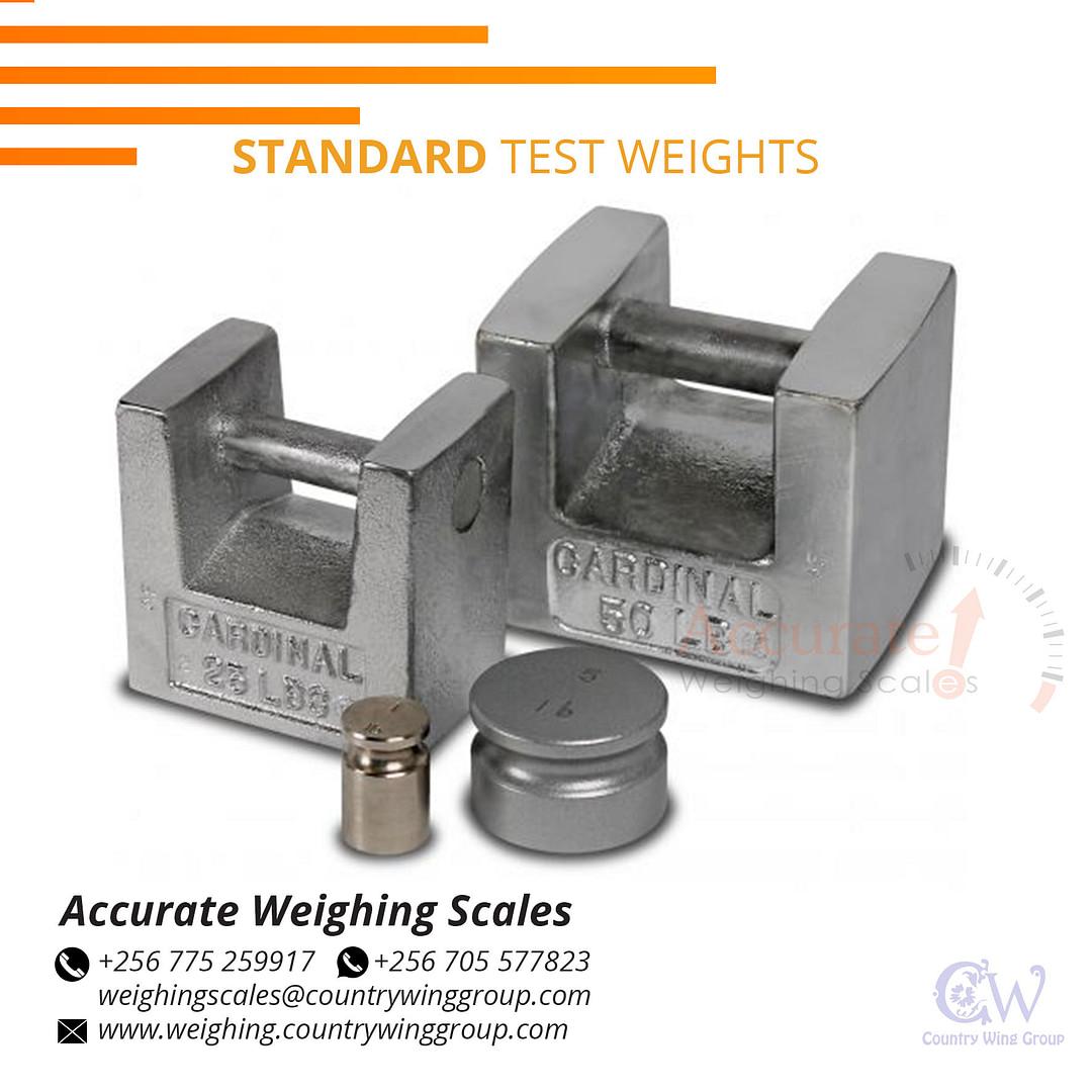 Standard Test weights cover