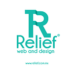 Relief web and design logo