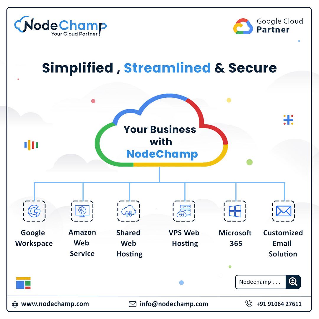 NodeChamp - Your Cloud Partner | Business Email Hosting Provider cover