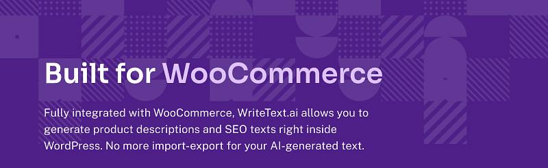 WriteText.ai for WooCommerce cover