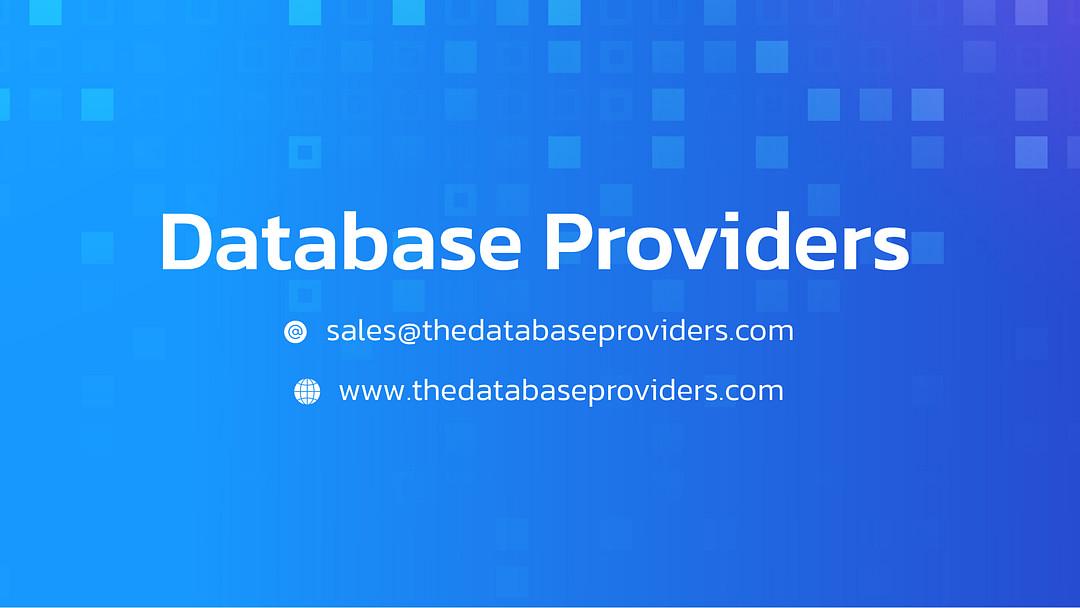 Database Providers cover