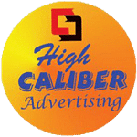 HIGH CALIBER ADVERTISING logo