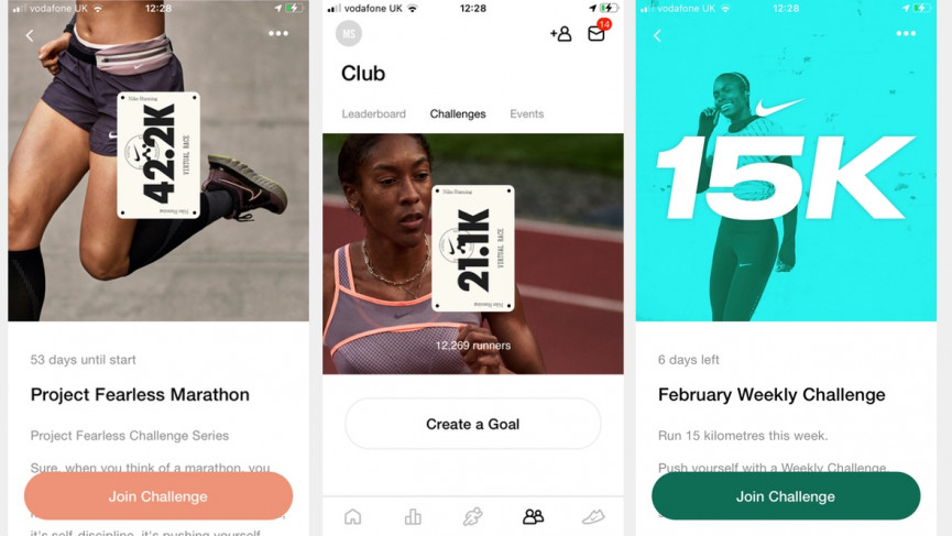 Nike Run Club - gamification content marketing