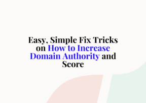 how to increase domain authority and score
