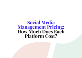 social media management pricing