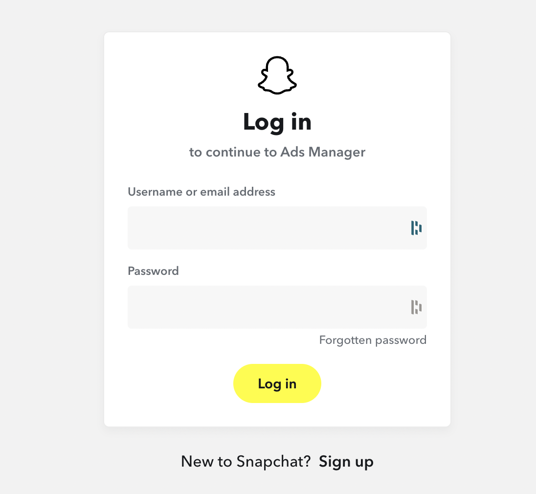 snapchat ads manager