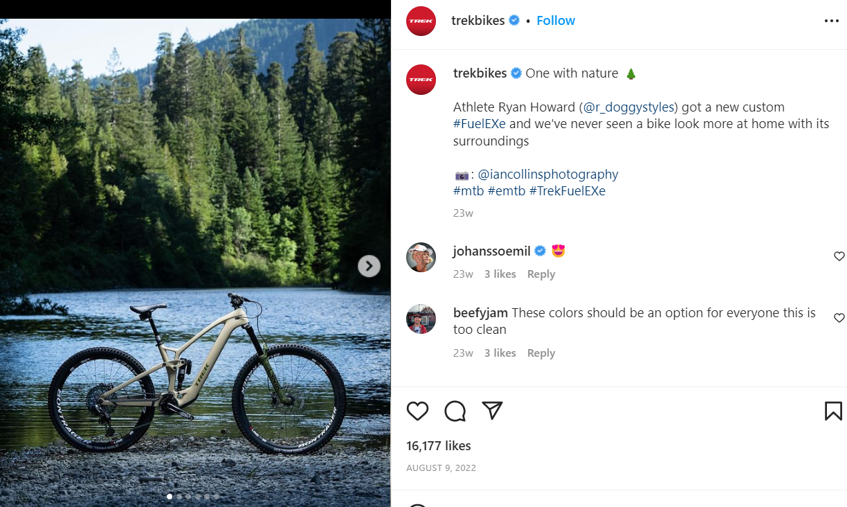Trekbikes Instagram