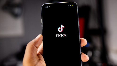 TikTok app on a phone 